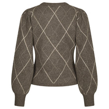 Indlæs billede til gallerivisning NEO NOIR Koteas Check Knit Cardigan Taupe
