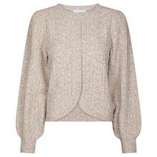 Indlæs billede til gallerivisning NEO NOIR Koteas Cable Knit Cardigan Beige

