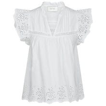 Indlæs billede til gallerivisning NEO NOIR Kyoti Embroidery Top White
