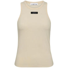 Indlæs billede til gallerivisning HAUTE L&#39;AMITIE Rib Badge Tank Almond
