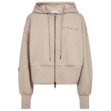 Indlæs billede til gallerivisning HAUTE L'AMITIE Maxi Split Zip Hoodie Beige
