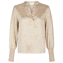 Indlæs billede til gallerivisning NEO NOIR Landa Leo Jaquard Blouse Champagne
