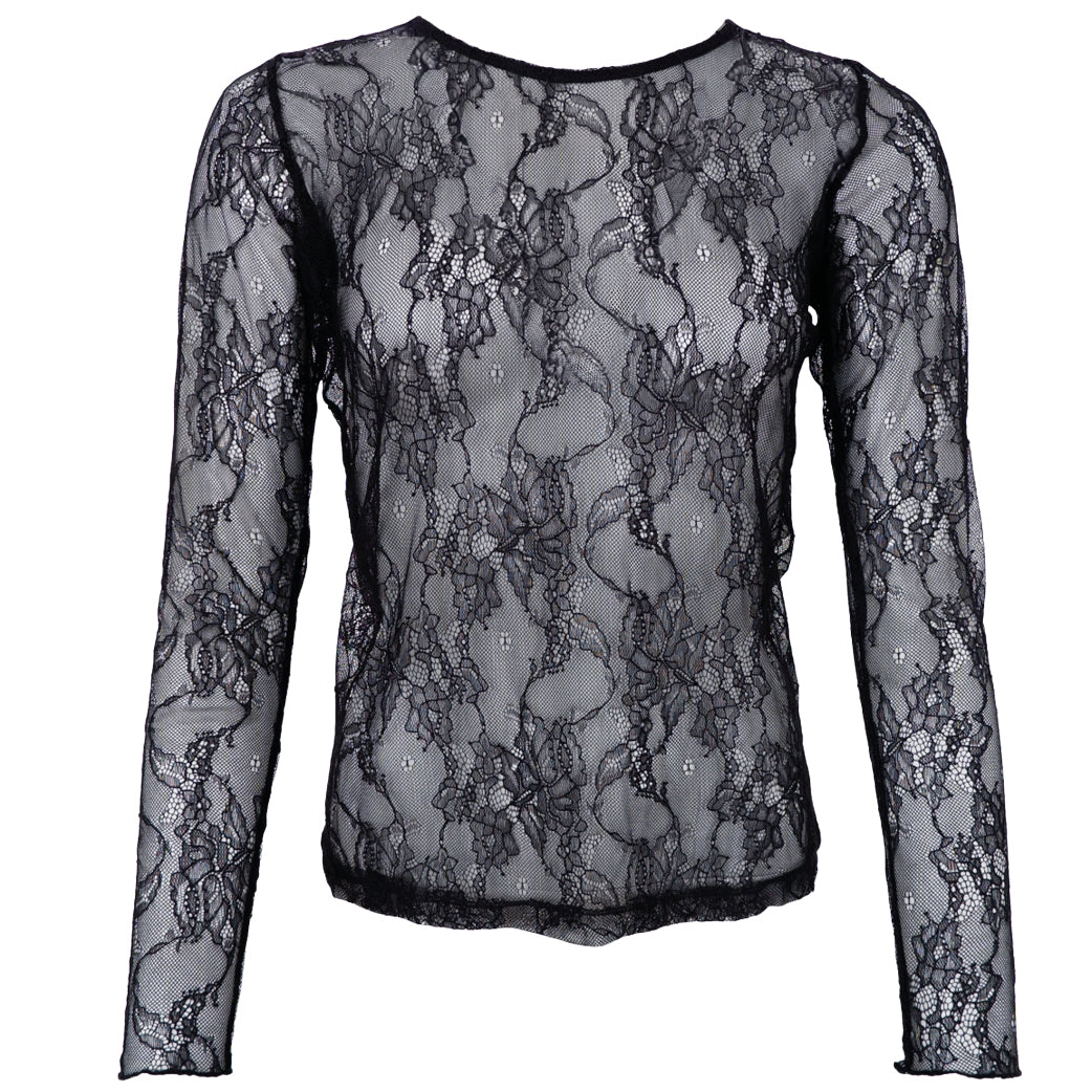 BLACK COLOUR Bclara Lace Blouse Black