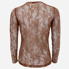 Indlæs billede til gallerivisning BLACK COLOUR Bclara Lace Blouse Coffee
