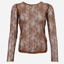 Indlæs billede til gallerivisning BLACK COLOUR Bclara Lace Blouse Coffee
