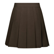 Indlæs billede til gallerivisning NEO NOIR Laurine Structure Skirt Dark Brown
