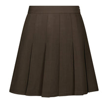 Indlæs billede til gallerivisning NEO NOIR Laurine Structure Skirt Dark Brown
