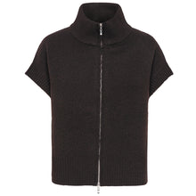 Indlæs billede til gallerivisning JDY Lea Sl 2way Zip Vest Chocolate

