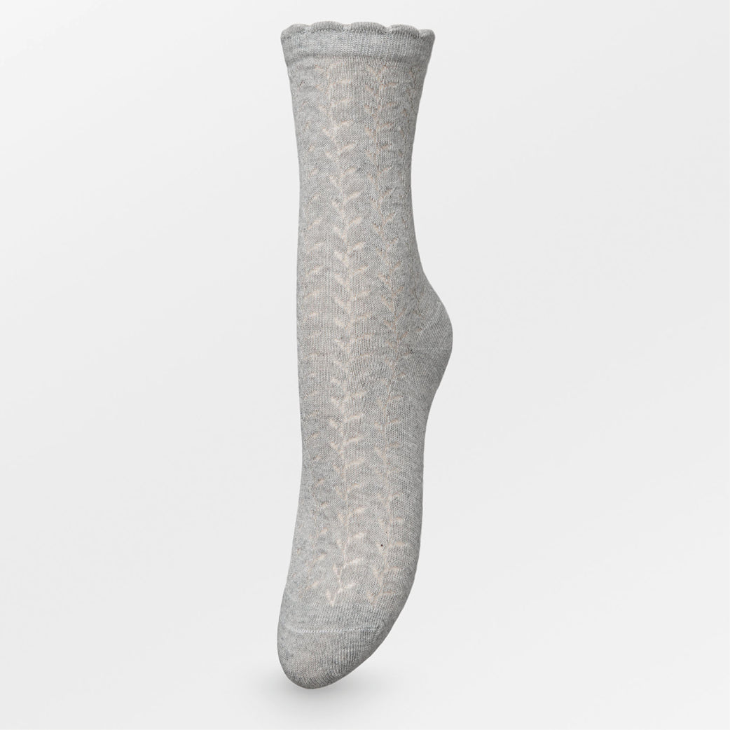 BECK SÖNDERGAARD Leofa Cotta Sock Light Grey