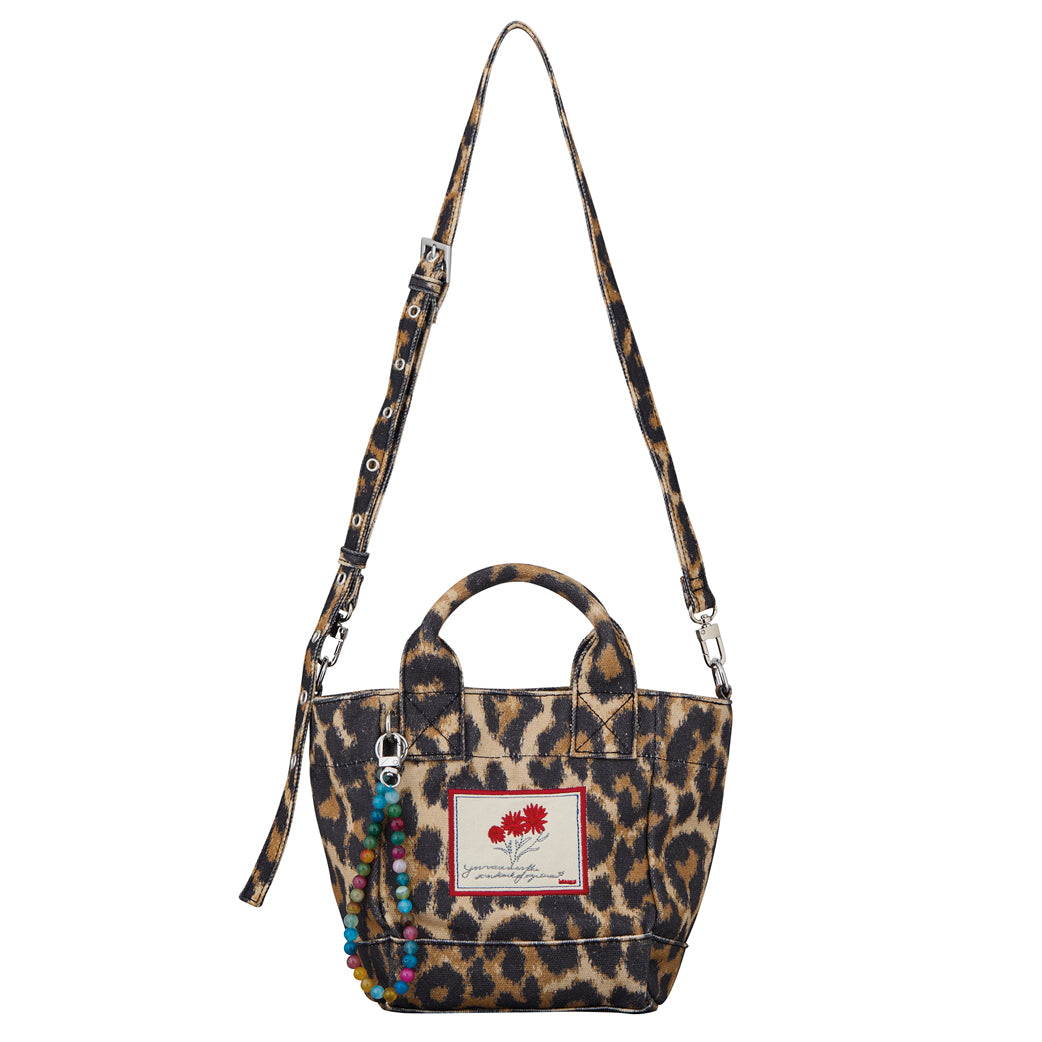BECK SÖNDERGAARD Leopa Canvas Gabby Bag Sort