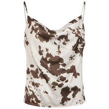 Indlæs billede til gallerivisning NEO NOIR Lindy Cow Print Top Brown
