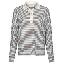 Indlæs billede til gallerivisning NEO NOIR Lirenne Stripe Polo Blouse Light Blue
