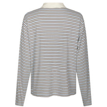 Indlæs billede til gallerivisning NEO NOIR Lirenne Stripe Polo Blouse Light Blue
