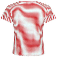 Indlæs billede til gallerivisning NEO NOIR Lonnie Stripe Tee Red
