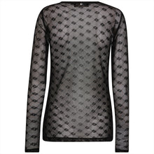 Indlæs billede til gallerivisning MOS MOSH Loretta Velvet Mesh Blouse Sort
