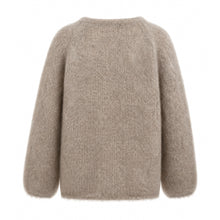 Indlæs billede til gallerivisning PUREHEART Lorraine Knit Taupe Mohair Mix Taupe OneSize
