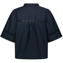 Indlæs billede til gallerivisning NEO NOIR Lotte C Poplin Shirt Navy
