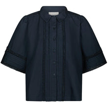 Indlæs billede til gallerivisning NEO NOIR Lotte C Poplin Shirt Navy
