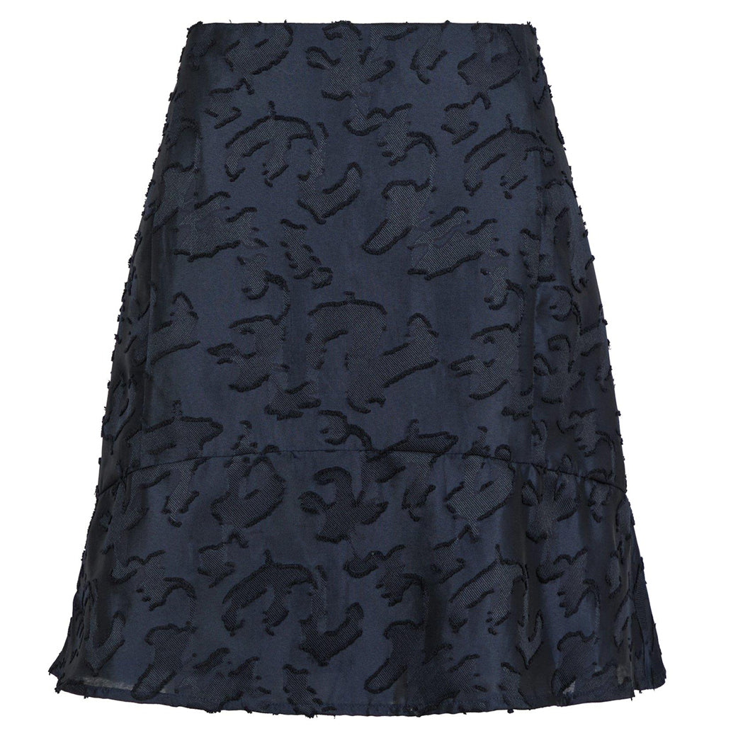 NEO NOIR Loui Artwork Skirt Navy