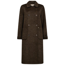 Indlæs billede til gallerivisning MOS MOSH Lucca Barkley Wool Coat Slate Black

