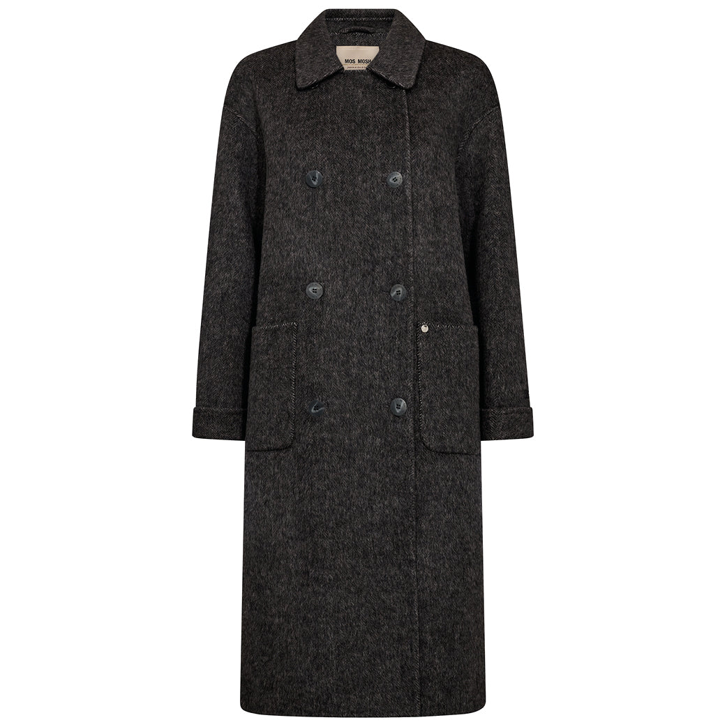 MOS MOSH Lucca Barkley Wool Coat Phantom