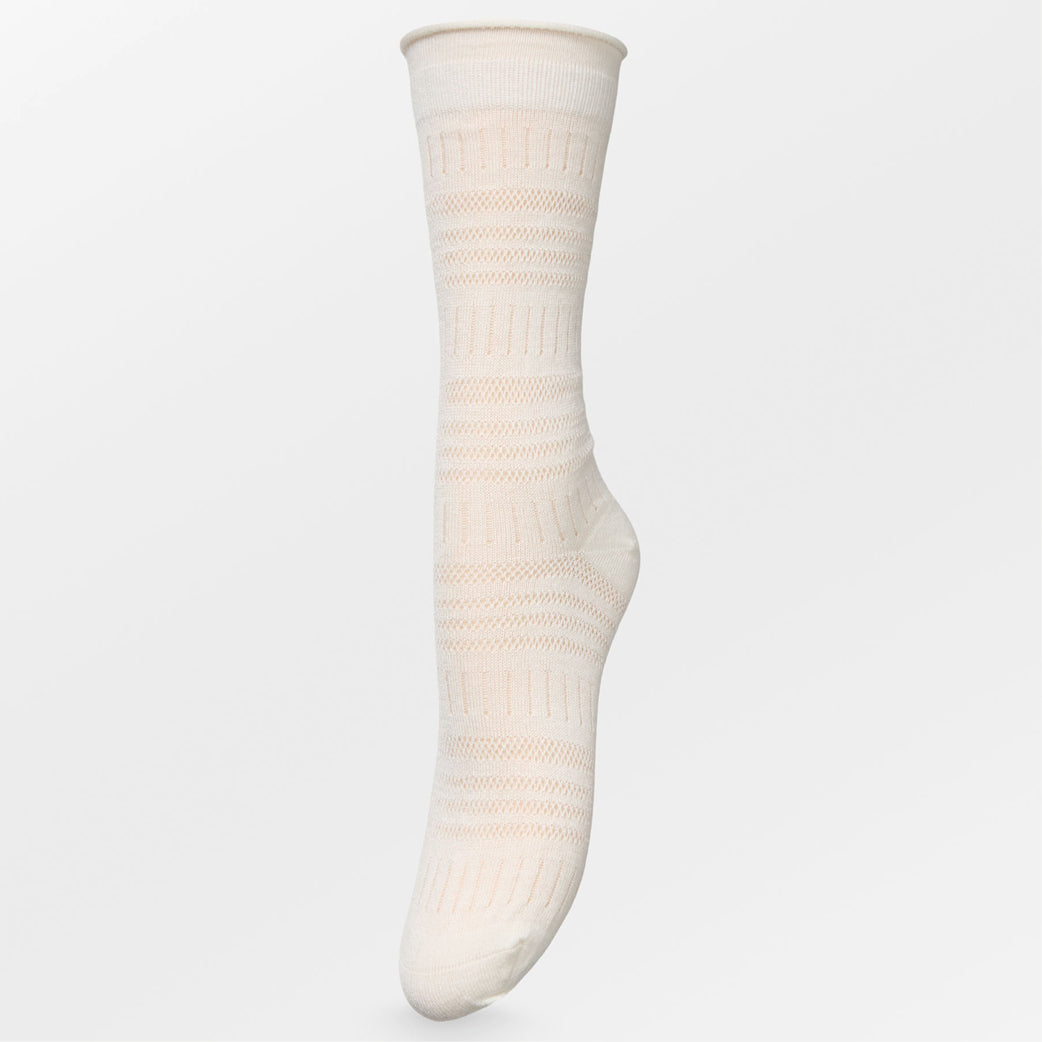 BECK SÖNDERGAARD Lucretia Wola Sock Eggnog Off White