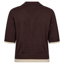 Indlæs billede til gallerivisning CO' COUTURE Lue Crop Cardigan Dark Brown
