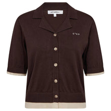 Indlæs billede til gallerivisning CO' COUTURE Lue Crop Cardigan Dark Brown
