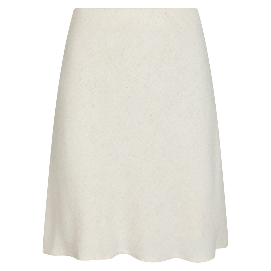 NEO NOIR Lunna Linen Skirt Natural