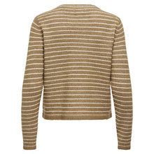 Indlæs billede til gallerivisning JDY LUPI L/S O-NECK STRIPE PULLOVER SEPIA
