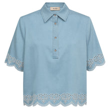 Indlæs billede til gallerivisning MOS MOSH Magda Softy Shirt Light Blue
