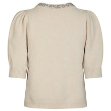 Indlæs billede til gallerivisning NEO NOIR Maia Stone Knitt Blouse Ivory
