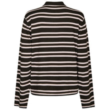 Indlæs billede til gallerivisning NEO NOIR Mala Polo Knit Blouse Dark Brown
