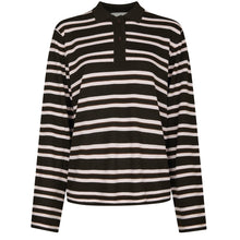 Indlæs billede til gallerivisning NEO NOIR Mala Polo Knit Blouse Dark Brown
