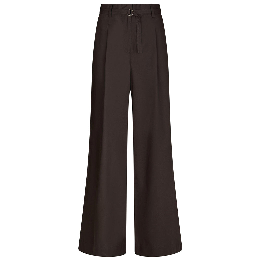 NEO NOIR Malba Poplin Pants Dark Brown