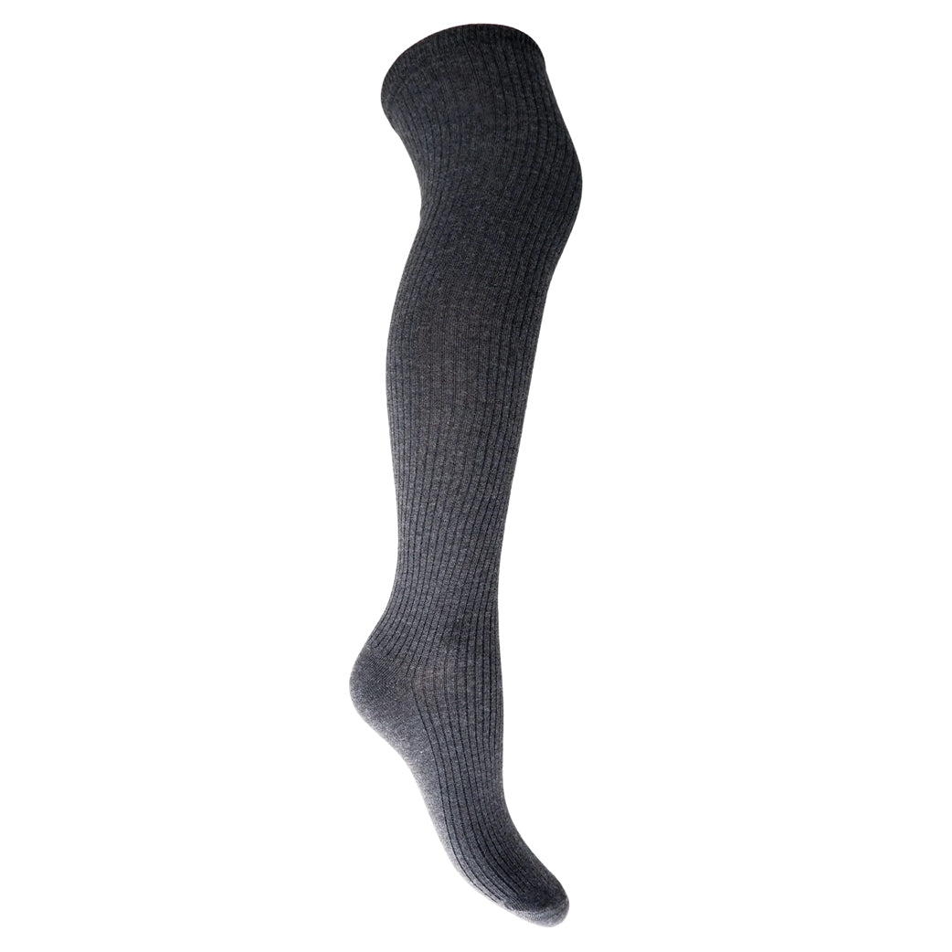 BLACK COLOUR Bcmalika Kneehigh Rib Sock Dark Grey