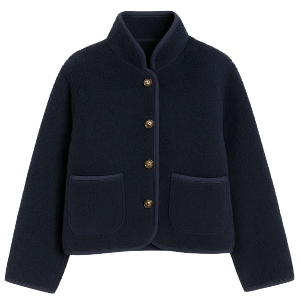 TIFFANY Malou Teddy Jakke Navy