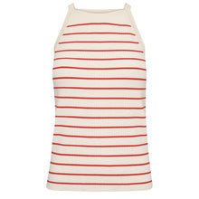 Indlæs billede til gallerivisning MOS MOSH Manja Claliz Stripe Knit Top Spicy Orange
