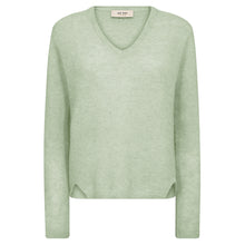 Indlæs billede til gallerivisning MOS MOSH Mape Sophia V-neck Knit Frosty Green
