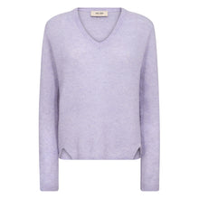 Indlæs billede til gallerivisning MOS MOSH Mape Sophia V-Neck Knit Violet Tulip
