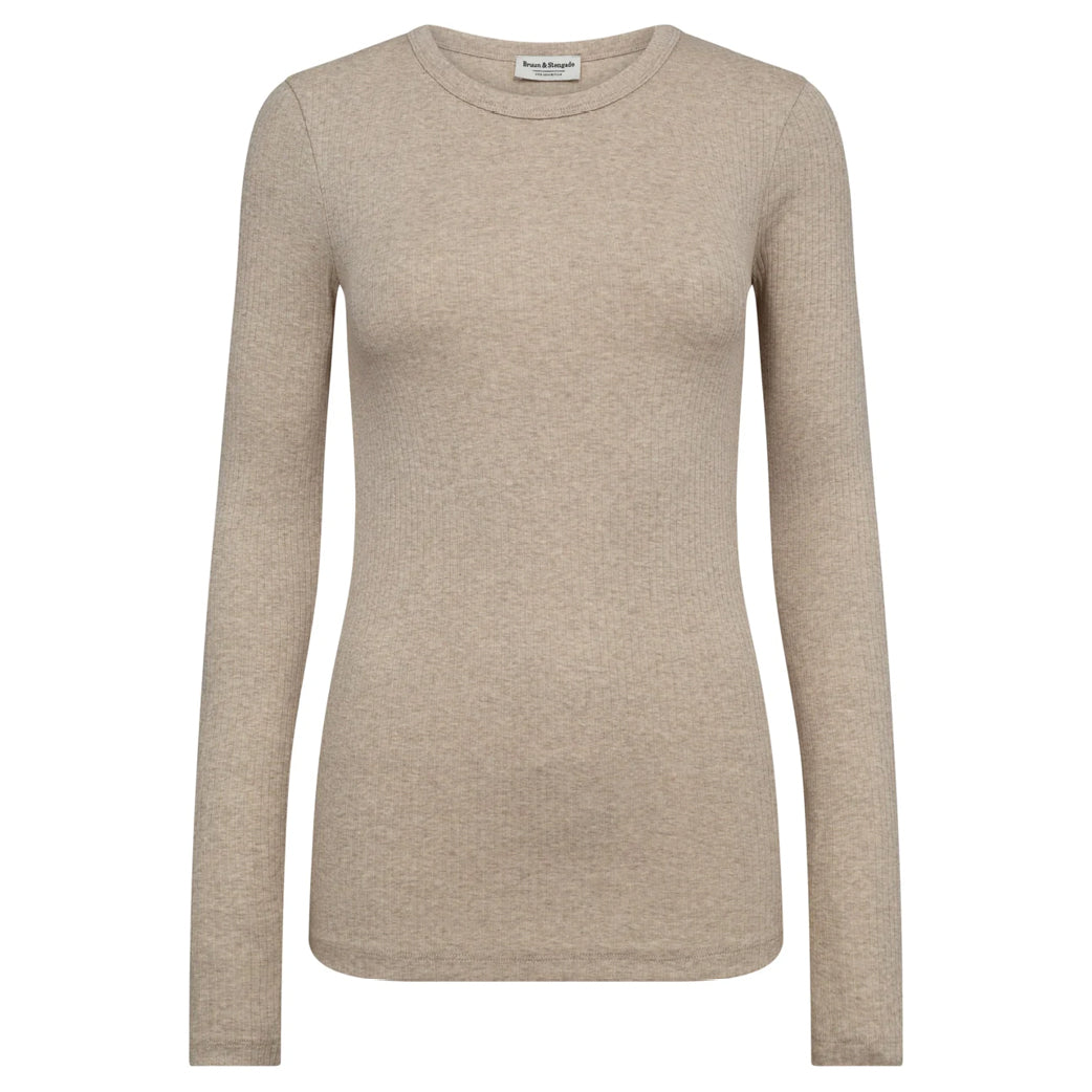 BRUUN & STENGADE Margrethe Reg. Fit Top Sand