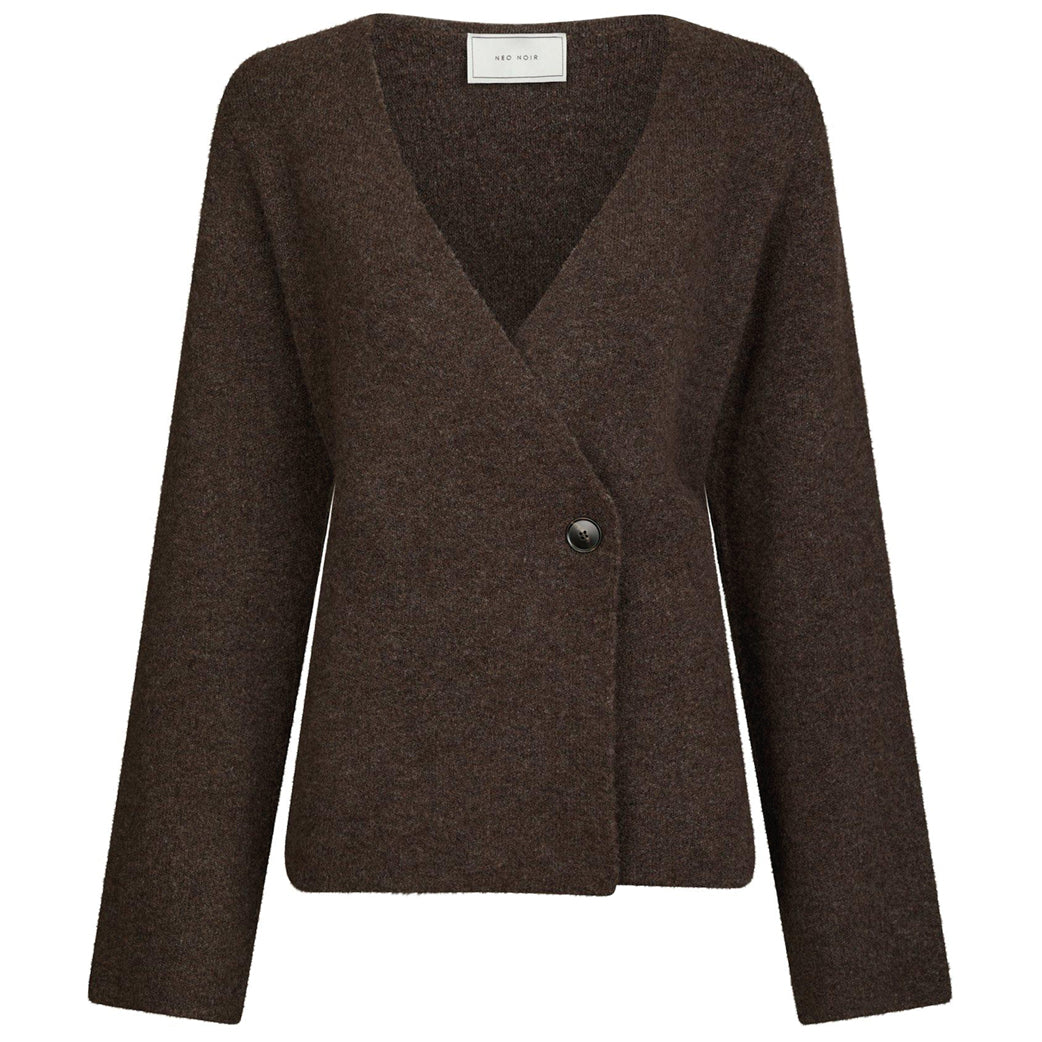 NEO NOIR Marie Louise Knit Cardigan Brown