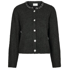 Indlæs billede til gallerivisning NEO NOIR Marie Stone Cardigan Antracit
