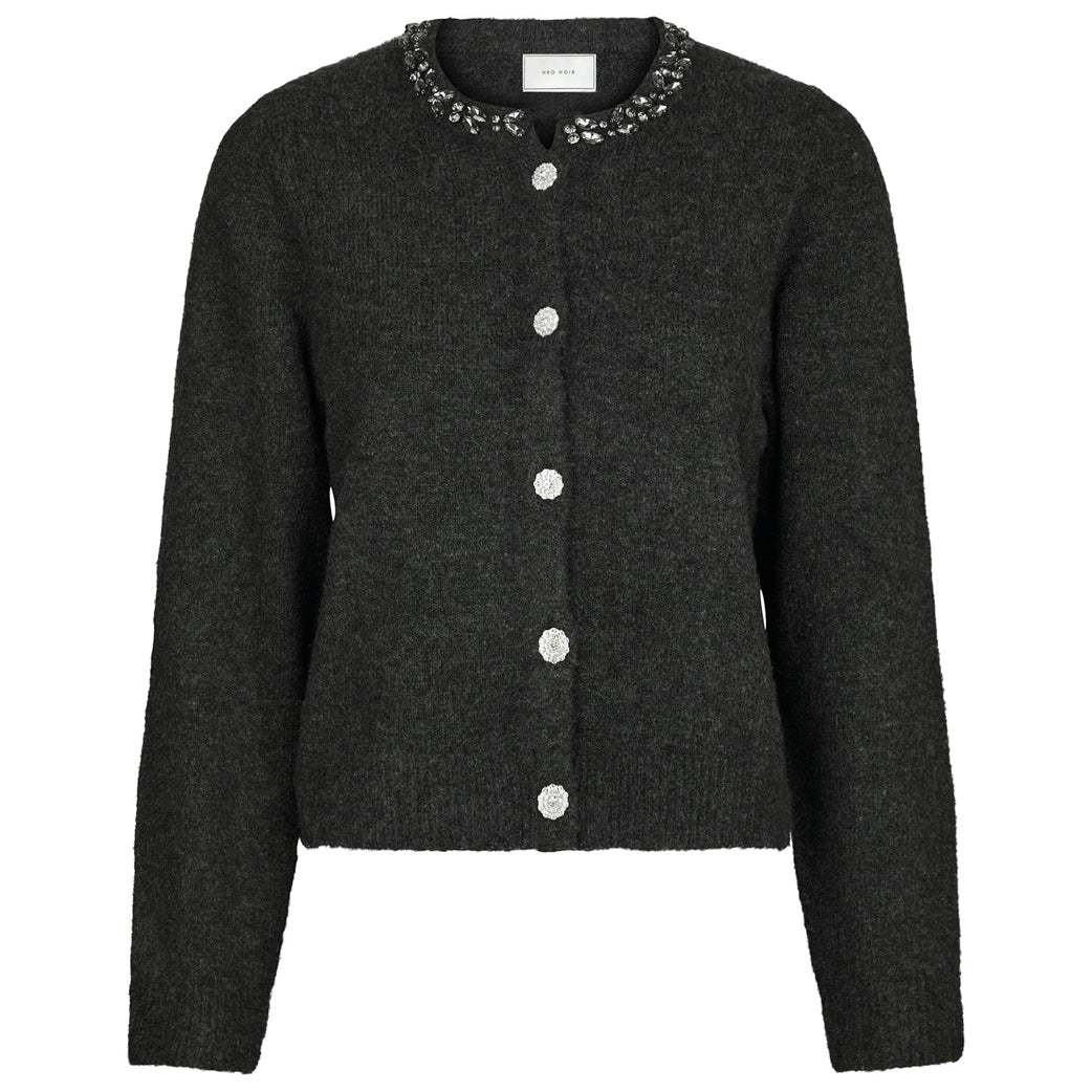 NEO NOIR Marie Stone Cardigan Antracit