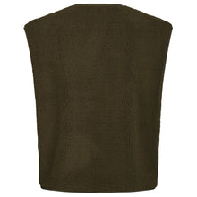 Indlæs billede til gallerivisning NEO NOIR Mariko Teddy Vest Army

