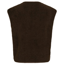Indlæs billede til gallerivisning NEO NOIR Mariko Teddy Vest Dark Brown
