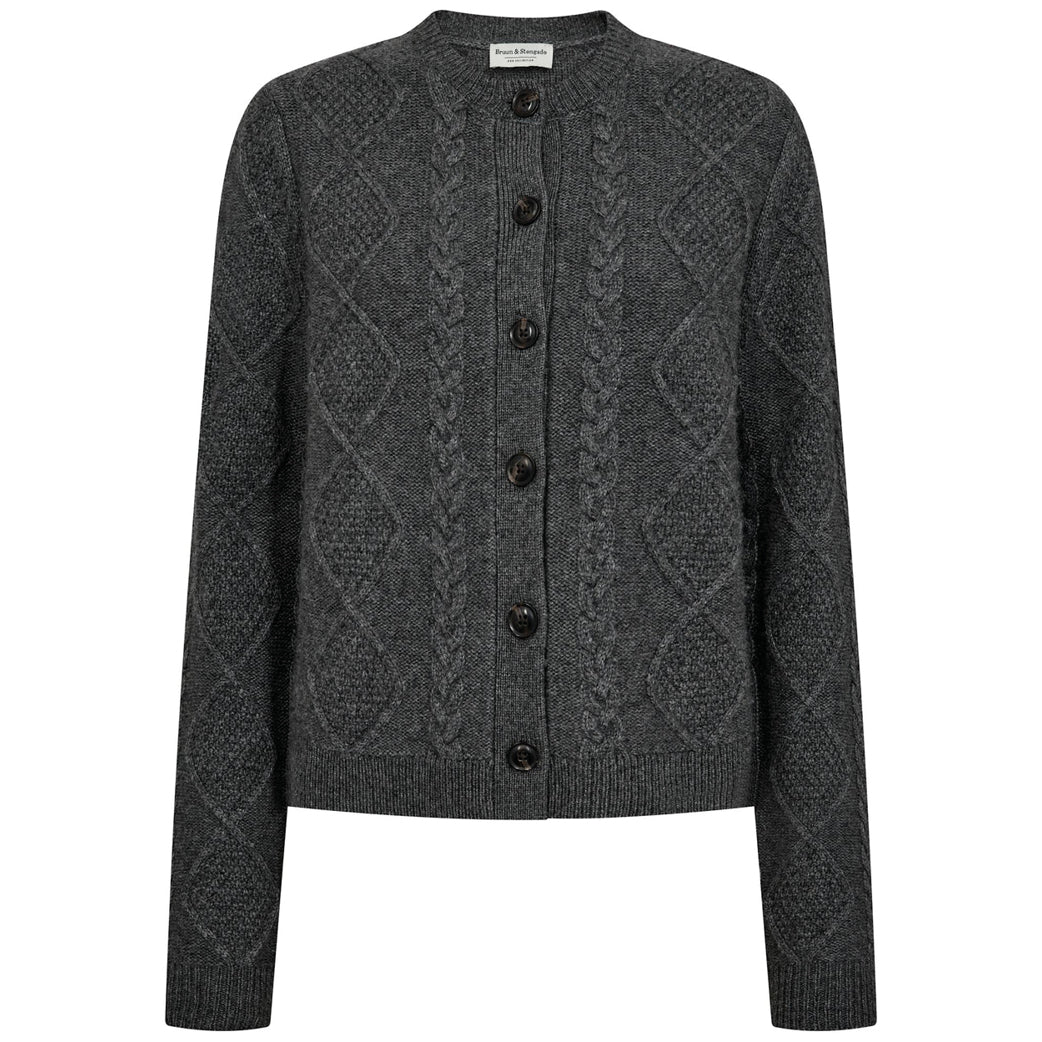 BRUUN & STENGADE Marita Reg. Fit Knitwear Dark Grey