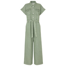 Indlæs billede til gallerivisning LOLLYS LAUNDRY Mathilde Jumpsuit SS Dusty Green
