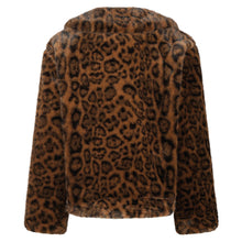 Indlæs billede til gallerivisning NEO NOIR Melodie Leo Faux Fur Jacket Leo
