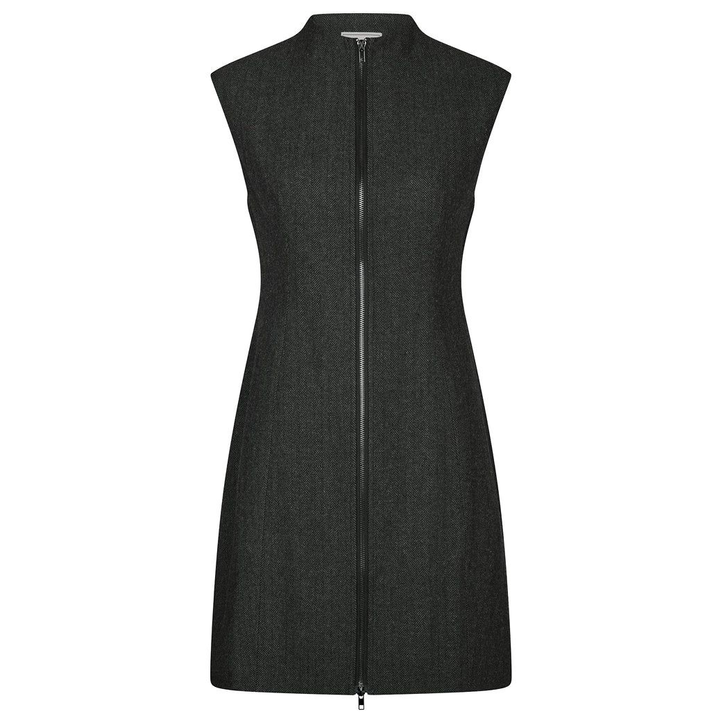 NEO NOIR Melville Herringbone Dres Antracit